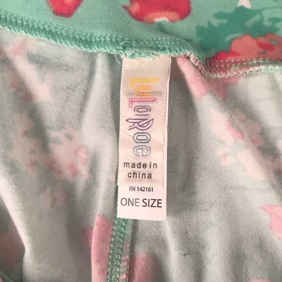EUC Floral LuLaRoe Leggings- One Size - Picture 3 of 4